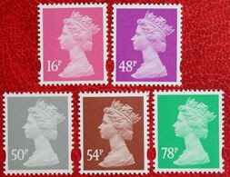 Machin QE II Definitives 16p 48p 50p 54p78p (Mi 2514-2518) 2007 POSTFRIS MNH ** ENGLAND GRANDE-BRETAGNE GB GREAT BRITAIN - Unused Stamps