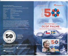 #2645 CHILE 2023 SWEDISH OLOF PALME INTERNATIONAL SOLIDARY POST OFFICIAL BROCHURE - Cile
