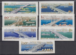 Ungarn, Brücken  2071/77 B , Xx   (A6.1717) - Unused Stamps