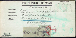 Etats-Unis. 1944. Prisoner Of War. Camp Fort Lewis Washington. Correspondance Pour L'Allemagne. Censure De La Wehrmacht. - Cartas & Documentos