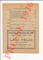 Publicité 1926 Léon Félix Avenue Gallieni Sainte-Savine Mercerie Bonneterie - Unclassified