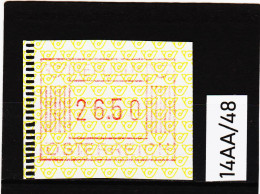 14AA/48  ÖSTERREICH 1983 AUTOMATENMARKEN 1. AUSGABE  26,50 SCHILLING   ** Postfrisch - Timbres De Distributeurs [ATM]