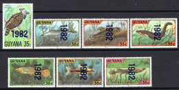 Guyana 1982 Wildlife Protection Set HM (SG 992-998) - Guyana (1966-...)