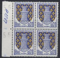 N° 1351A Niort Faciale 0,01 F X4 - Unused Stamps