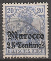 Marokko    .    Michel   .   37     .    O       .     Gestempelt - Deutsche Post In Marokko