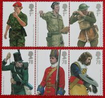 ROYAL ARMY UNIFORMS Soldiers (Mi 2568-2573) 2007 POSTFRIS MNH ** ENGLAND GRANDE-BRETAGNE GB GREAT BRITAIN - Unused Stamps