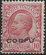 TRCO2L -1923 Terre Redente/Corfù, Sassone Nr. 2, Francobollo Nuovo Senza Linguella **/ - Korfu