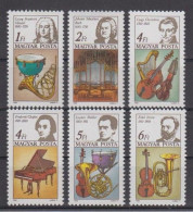 Ungarn, Musik  3772/77 A , Xx   (A6.1719) - Unused Stamps