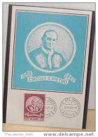 MAXIMUM KARTE - CARTOLINA PRIMO GIORNO - PAPA-POPE-PAPST-VATICANO-VATICAN-VATIKAN - Maximum Cards