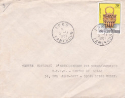 Cameroun-1983-Lettre De YOKO Pour LILLE-59 (France)..timbre (gargouillette En Argile) Seul Sur Lettre...cachet...... - Kamerun (1960-...)