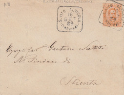 RC246 - COLLETTORIA S.VITO (ALTIVOLE) - TREVISO P.8 Su Letterina X Stienta 1889 - Marcophilia