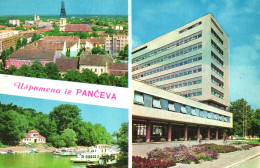 PANCEVO, MULTIPLE VIEWS, ARCHITECTURE, BOAT, SERBIA, POSTCARD - Serbie