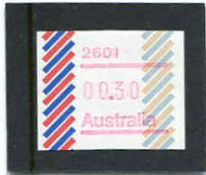 AUSTRALIA - 1984  30c  FRAMA  BARRED EDGE  POSTCODE 2601 (CANBERRA)  MINT NH - Machine Labels [ATM]