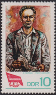 1968 DDR ** Mi:DD 1363, Sn:DD 1007, Yt:DD 1059, Sg:DD E1087, Fritz Heckert, 7. FDGB-Kongress - Unused Stamps