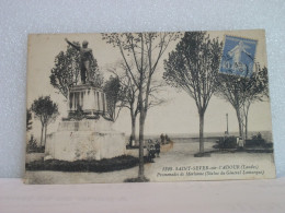 L  5334 CPA 1929 - 40 SAINT SEVER SUR L'ADOUR - PROMENADES DE MORLANNE (STATUE DU GENERAL LAMARQUE) - ANIMATION - Saint Sever