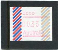 AUSTRALIA - 1984  33c  FRAMA  BARRED EDGE  POSTCODE 3000 (MELBOURNE)  MINT NH - Viñetas De Franqueo [ATM]