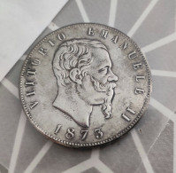 5 LIRE 1873 R - 24,55 Gr - TTB/SUP - 1861-1878 : Víctor Emmanuel II