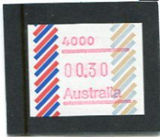 AUSTRALIA - 1984  30c  FRAMA  BARRED EDGE  POSTCODE  4000 (BRISBANE)  MINT NH - Timbres De Distributeurs [ATM]