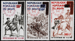BENIN 1976 Mi 61-63 BICENTENARY OF AMERICAN REVOLUTION MINT STAMPS ** - Bénin – Dahomey (1960-...)
