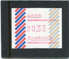 AUSTRALIA - 1984  33c  FRAMA  BARRED EDGE  POSTCODE  4000 (BRISBANE)  MINT NH - Machine Labels [ATM]