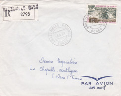 Congo-1970-Lettre Recommandée BRAZZAVILLE  Pour CHAPELLE MONTLIGEON-61-(France)tp Chutes FOULAKARI Seul Sur Lettre - Other & Unclassified