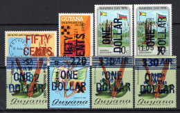 Guyana 1983 Surcharges Set HM (SG 1053-1059) - Guyana (1966-...)