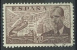SPAIN,  1938 - JUAN DE LA CIEVA STAMP # C103, USED. - Gebraucht