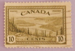 CANADA YT 220 OBLITÉRÉ  "LAC DU GRAND OURS" ANNÉE 1946 - Usati