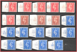 KGVI 19 X Controls Mounted And Unmounted Mint Hrd2 - Unused Stamps