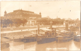 Carte Photo  Mainz Mayence (Allemagne)  Bateaux Sur Le Rhin Et Stadthalle    1924 - Lieux
