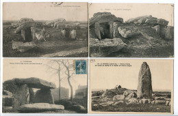 LOT De 7 CPA DOLMEN MENHIR Département 44 & 49 Pornic Pierres Druidiques Saint Nazaire Le Croisic Bagneux - Dolmen & Menhire