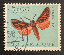 MOZPO0403UH - Mozambique Butterflies  - 5$00 Used Stamp - Mozambique - 1953 - Mosambik