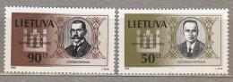 LITHUANIA 1998 Famous People MNH(**) Mi 658-659 # Lt690 - Altri & Non Classificati