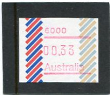 AUSTRALIA - 1984  33c  FRAMA  BARRED EDGE  POSTCODE  6000 (PERTH)  MINT NH - Vignette [ATM]