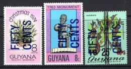Guyana 1983 Surcharges - Part Set HM (between SG 1080-1084) - Guyana (1966-...)