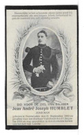 RD - NEERWINDEN-LONCIN - 1889-1914 - SOLDAAT HUMBLET Jean André Joseph - Devotion Images