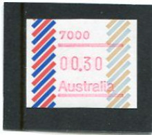 AUSTRALIA - 1984  30c  FRAMA  BARRED EDGE  POSTCODE  7000 (HOBART)  MINT NH - Vignette [ATM]