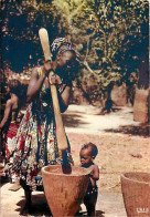 Afrique - Afrique En Couleurs - 5022 - Filage Du Mil - Enfants - CPM - Carte Neuve - Voir Scans Recto-Verso - Non Classés