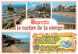 64 - Biarritz - Multivues - Le Rocher De La Vierge - Multivues - Légende - Flamme Postale De Niort - CPM - Voir Scans Re - Biarritz