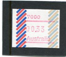 AUSTRALIA - 1984  33c  FRAMA  BARRED EDGE  POSTCODE  7000 (HOBART)  MINT NH - Vignette [ATM]