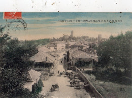 CHALUS QUARTIER DU BAS DE LA VILLE  ( CARTE COLORISEE ) - Chalus