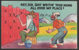 Humour - Hez, Zeb, Quit Writin Your Name All Over The Place ! - Humour