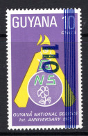 Guyana 1983 Surcharge - 110c On 10c GNS Anniversary HM (SG 1089) - Guyane (1966-...)