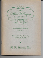 Catalogue CASPARY Vente N°4 Anciens états Allemand Part One 174 Pages 901 Lots - Catálogos De Casas De Ventas