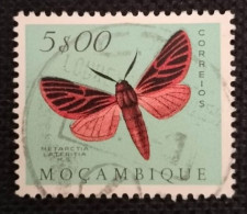 MOZPO0403U8 - Mozambique Butterflies  - 5$00 Used Stamp - Mozambique - 1953 - Mosambik