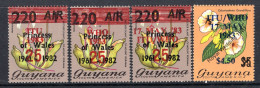 Guyana 1983 World Telecommunications & Health Day Set HM (SG 1092-1095) - Guyane (1966-...)