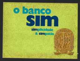 Banco Fonsecas & Burnay BFB Sticker From 1980. SIM Bank Campaign. Autocolante Do Banco Fonsecas & Burnay BFB De 1980. Ca - Advertising