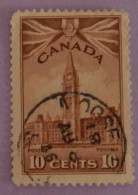 CANADA YT 213 OBLITÉRÉ "LE PARLEMENT" ANNÉES 1943/1948 - Gebraucht