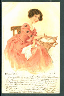 20511 - Aus Der Bidermeierzeit - Femme - Couture - Meissner & Buch  -Serie 1143  - Début Du Siècle - Antes 1900
