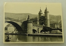 Germany-People In A Boat On The River, People And Traffic At Old Bridge Heidelberg - Lieux